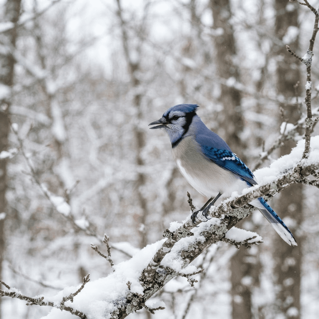 Bird in winter at Bettman Nature Preserve